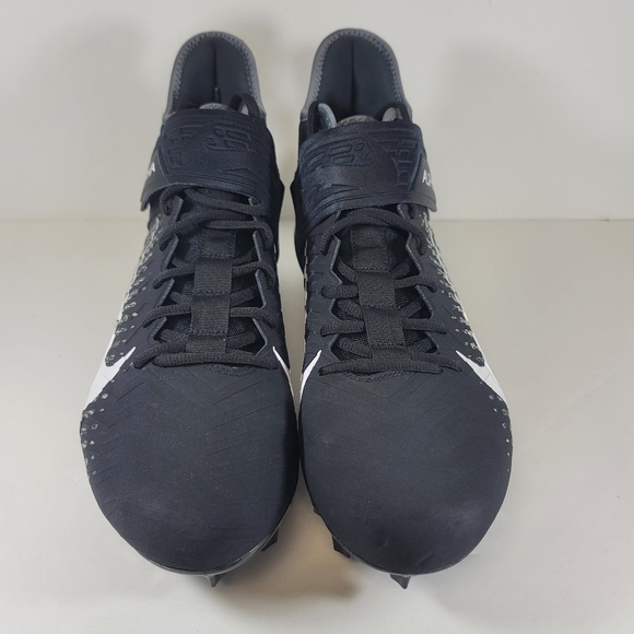 Nike Alpha Menace Pro 2 Mid Black/White Football Cleat Mens Sizs AQ3209 002 - Picture 7 of 10